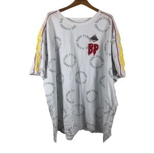 Black Pyramid Patch Chest Logo Print Size 6XL